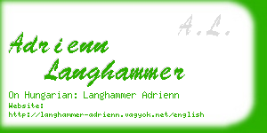 adrienn langhammer business card